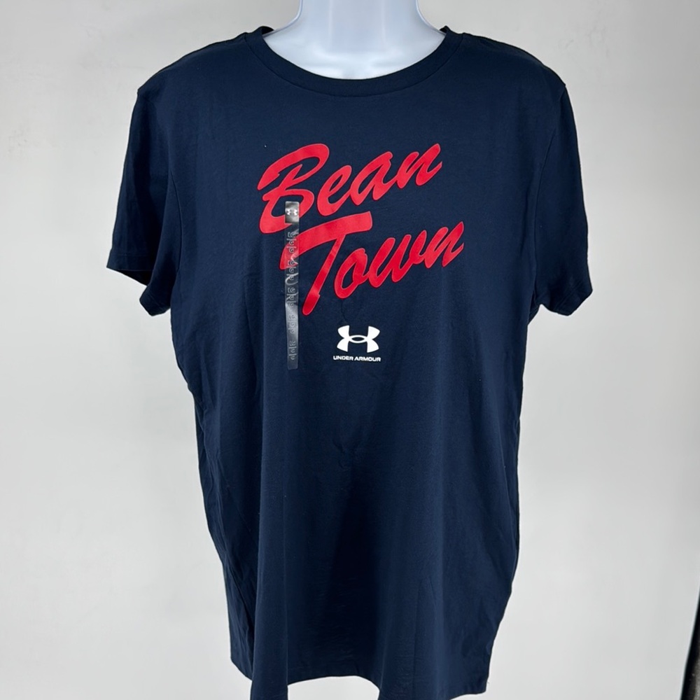 Under Armour Women’s Dark Blue Boston 'Bean Town' Tee - Size Large